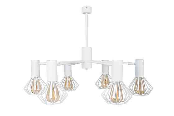 Люстра лофт біла 6 лампи Е27 Diadem NL 22152-6 WH Київ