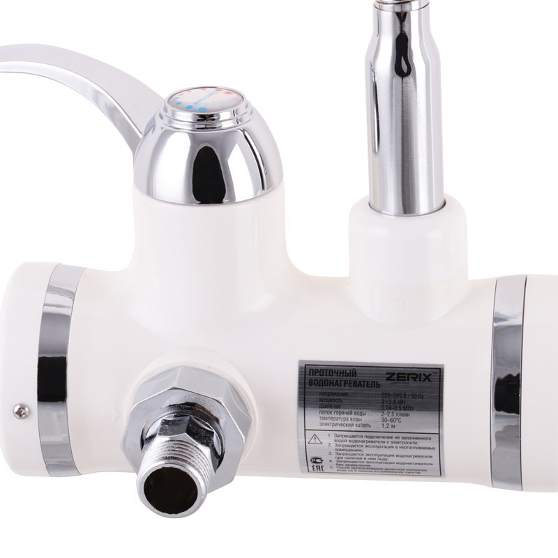 Проточный водонагреватель Zerix ELW02-EFW с индикатором температуры ZX2774 Харьков - изображение 2