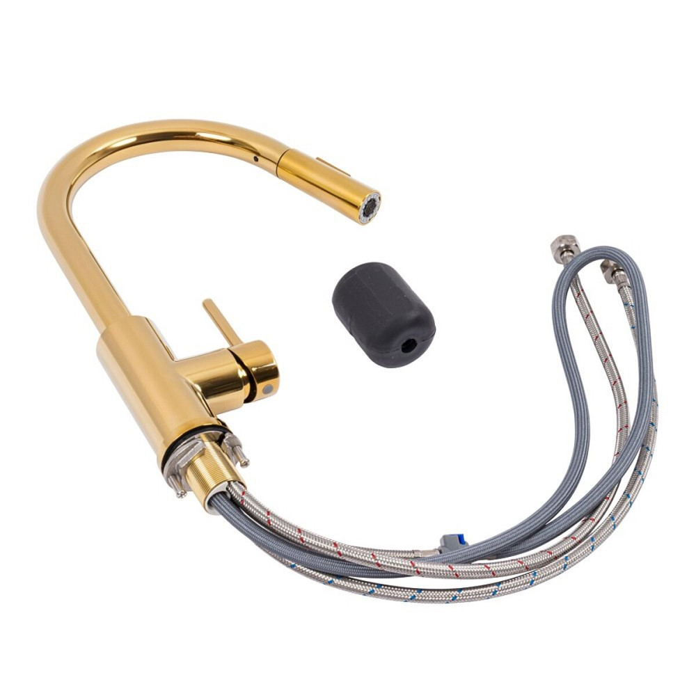 VALESO Кухонний змішувач з висувною лійкою Valeso NES-JL7 (PVD золото) Киев - изображение 2