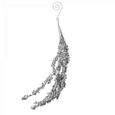 Декоративная ветвь YES! Fun Серебряные сосульки, 30 см (974733) Винница