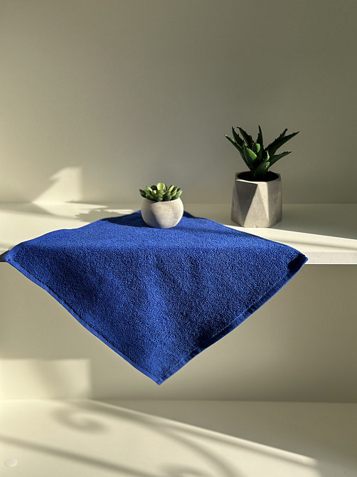 Серветка махрова Ideal Textile 30х30 см 400 г/м2 синій (56860388) Чернівці - фото 1