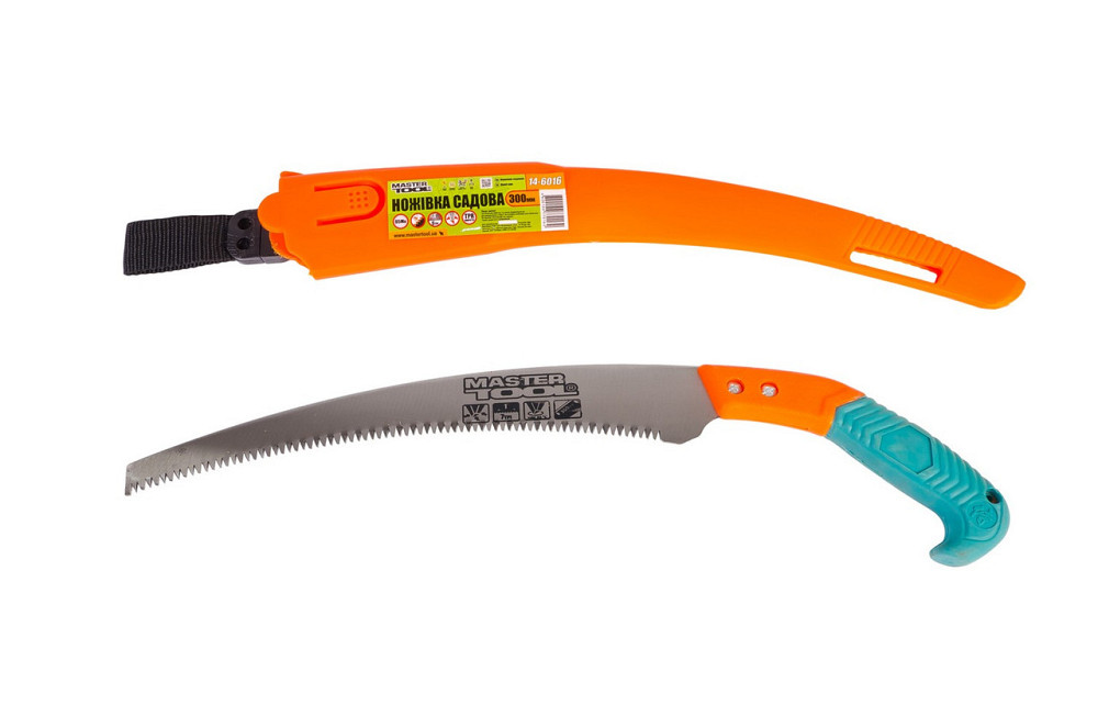 Ножівка садова MASTERTOOL 300 мм 6TPI загартований зуб 3-D заточування з чохлом 14-6016 Рівне - фото 1