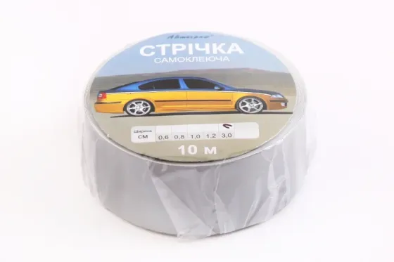 Наклейка Лента 10м серебр. 3.0см Автограф Винница