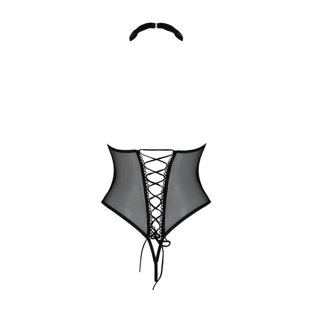 Боді Passion DOMINICA BODY S/M, black Sex Aura Київ - фото 4