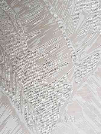 Обои виниловые на флизелине Marburg 82117 Felicita листья папоротника бежевые молочные на бежевом фоне Киев