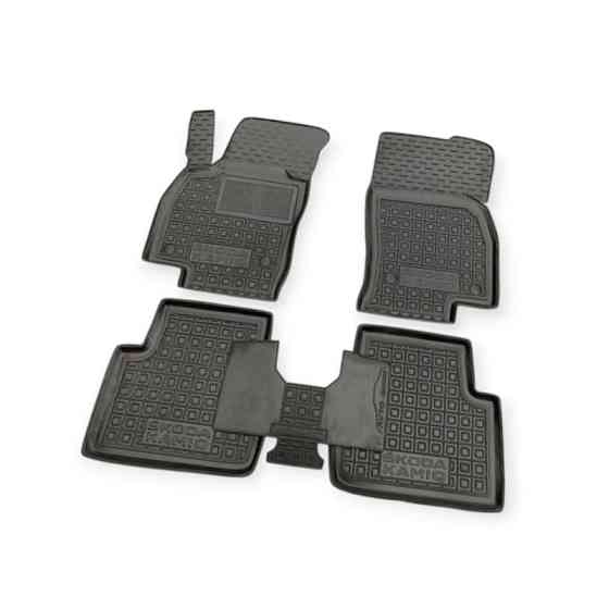 Килимки Шкода Kamiq (2019-) борт 2,5 см, з перемичкою салону Мукачево