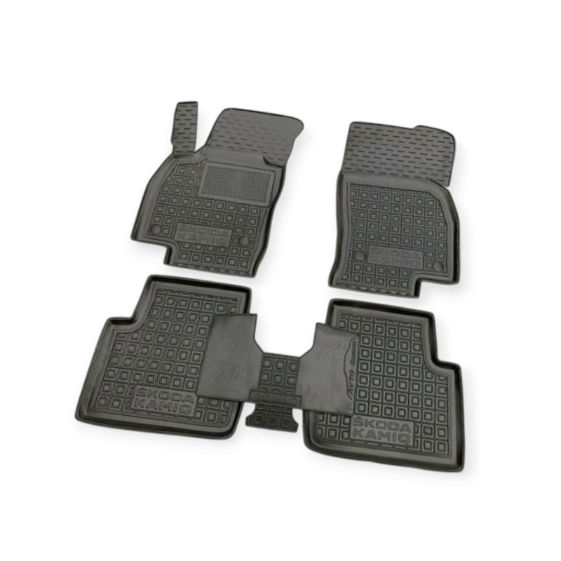 Килимки Шкода Kamiq (2019-) борт 2,5 см, з перемичкою салону Мукачево - фото 1