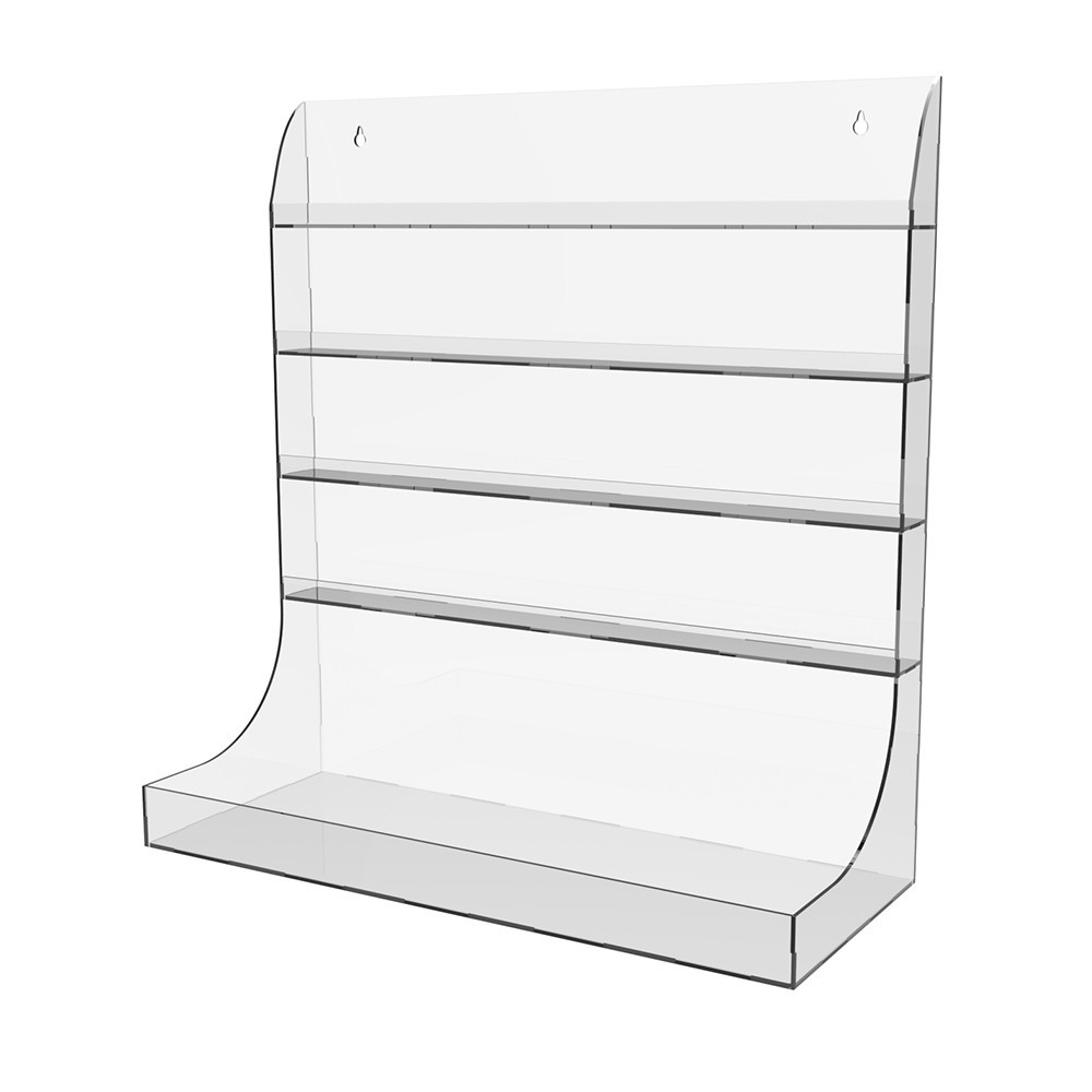 Стенд для лаків EKOSTAR 4-х яр. з полицею під пляшечки 500х206х533 мм Київ - фото 1