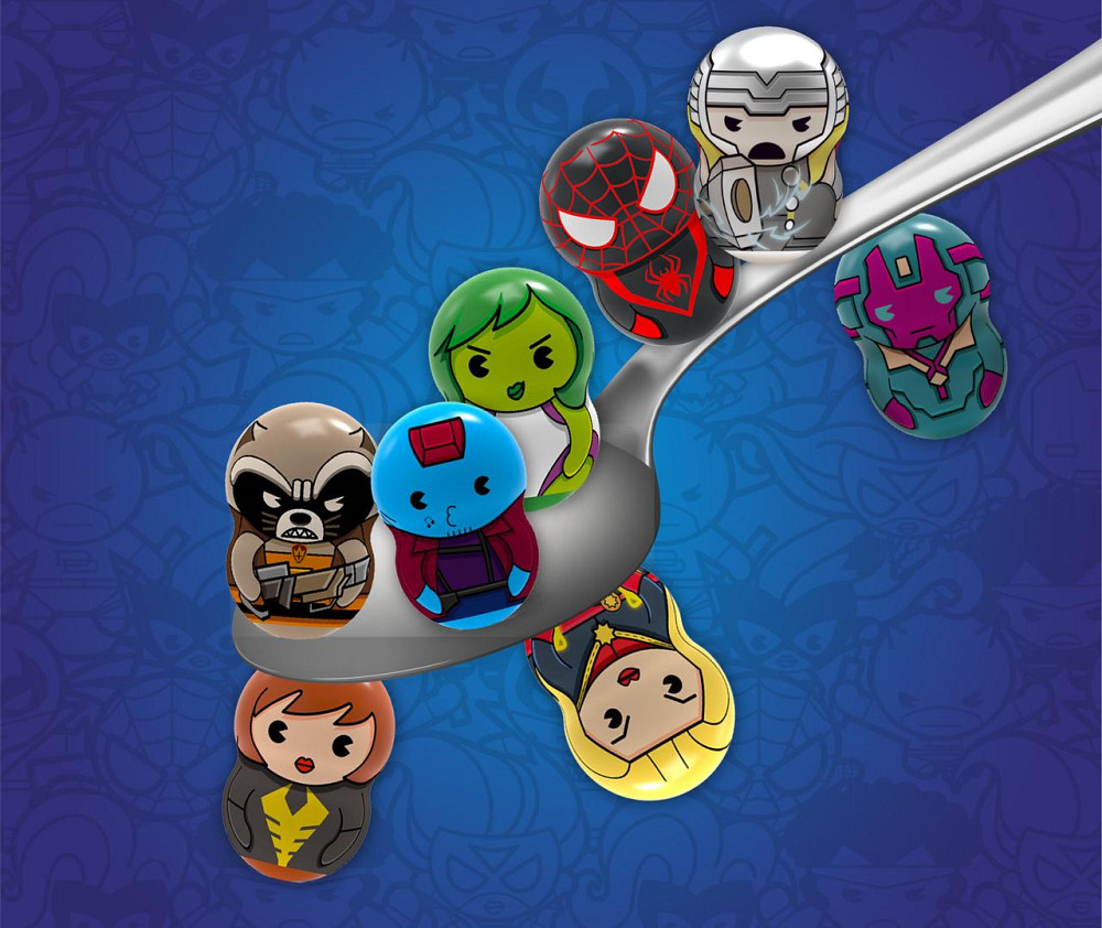 Магнітні фігурки з лончером у пакеті 2шт Marvel Wooblies (6634809) Київ - фото 8