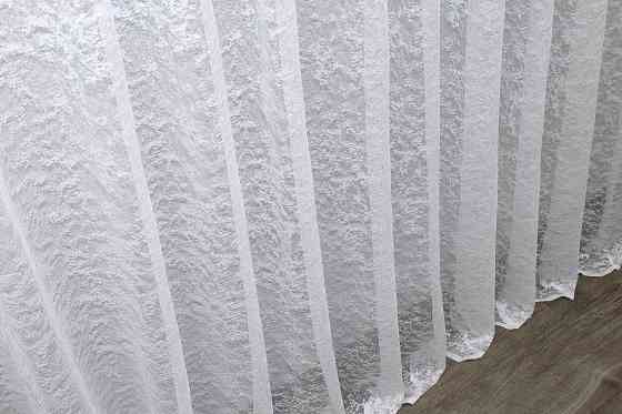 Тюль VR-Textil 702т Мармур Al-2 Жакард Білий 400х270 см (40-516) Київ