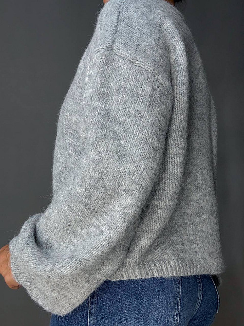 Свитер женский Fancy Matinee 6119 оверсайз меланж, серый, one size Киев - изображение 3
