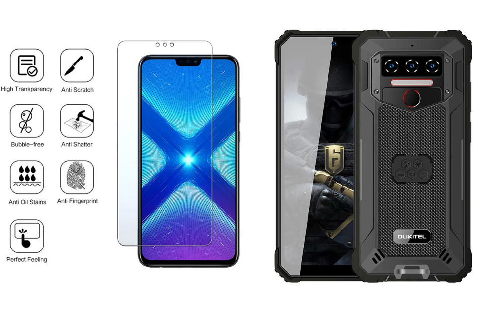 Захисне скло NeoGlass для Oukitel WP23, WP23 Pro – надпрозоре та стійке Київ - фото 4