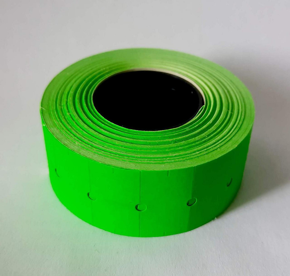 Этикетка (Ценники) под пистолет 21х12 мм, зеленая, 1000 шт Павлоград - изображение 1