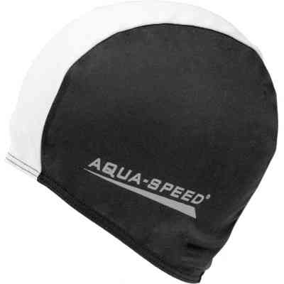 Шапка для плавання Aqua Speed Polyester Cap 091-57 5765 чорний, білий Уні OSFM (5908217657657) Вінниця