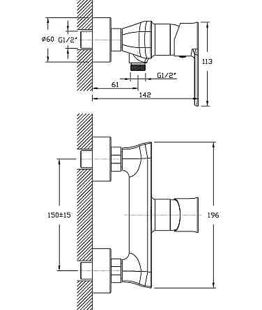 Змішувач для душа Haiba Houston 003   ( HB0804 ) 22660 Харьков