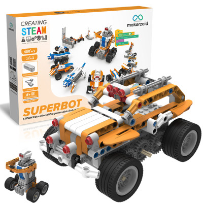 Конструктор Makerzoid Superbot Educational Building Blocks (MKZ-ID-SPB) Вінниця - фото 4