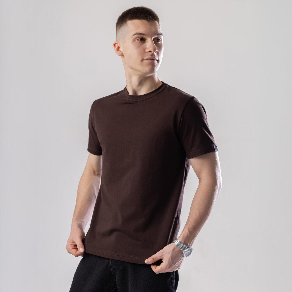 Чоловіча футболка бавовняна Pobedov Peremoga шоколадна Київ - фото 1