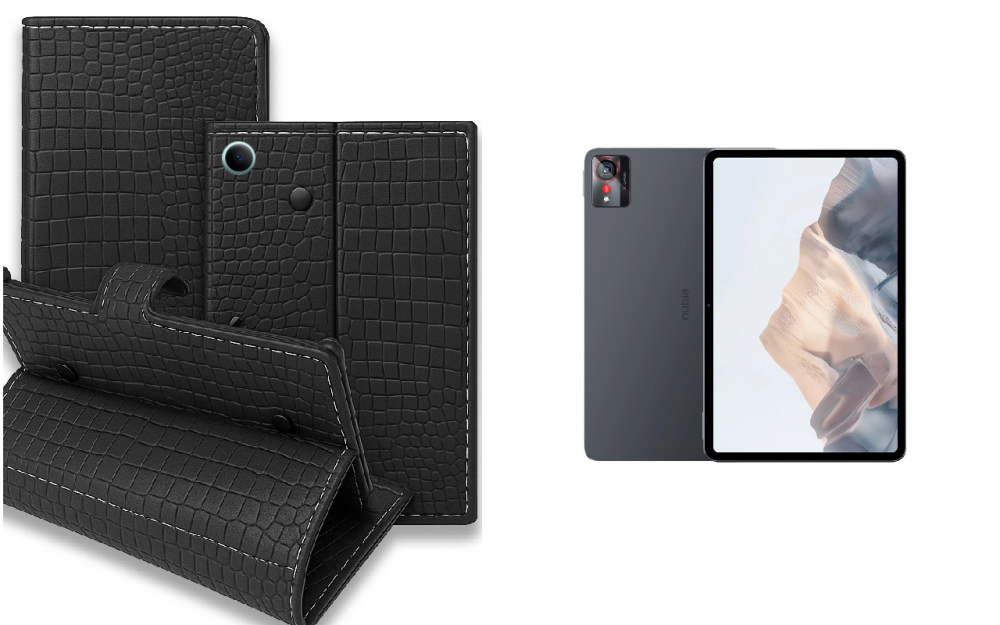 Книга-трансформер для планшета ZTE Nubia Pad Pro, цвет Black Krokodil Black Киев - изображение 1