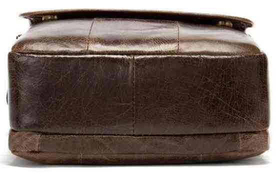 Вертикальная сумка мужская Vintage 14863 Коричневая Киев