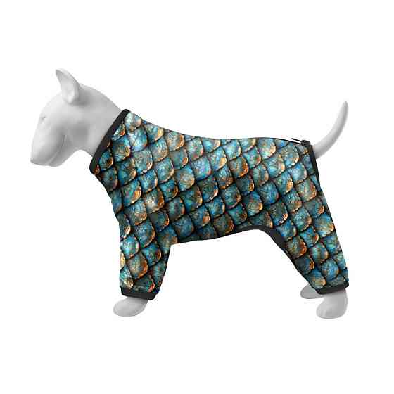 Вітровка для собак WAUDOG Clothes, малюнок "Луска", M35, В 59-62 см, С 37-40 см Київ