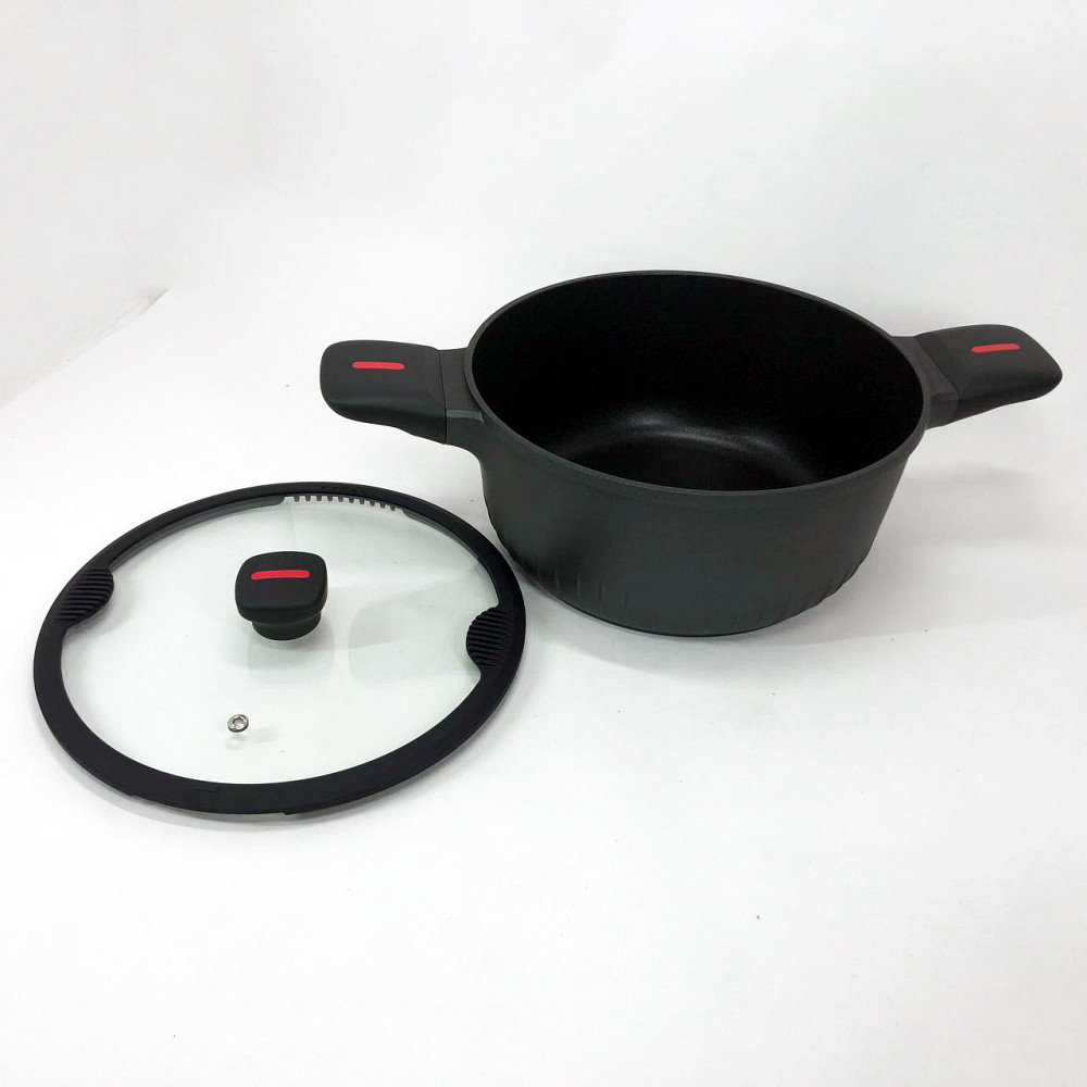 Кастрюля Magio MG-1171 Литая антипригарная 5л 24 см UO-35 Львов - изображение 18