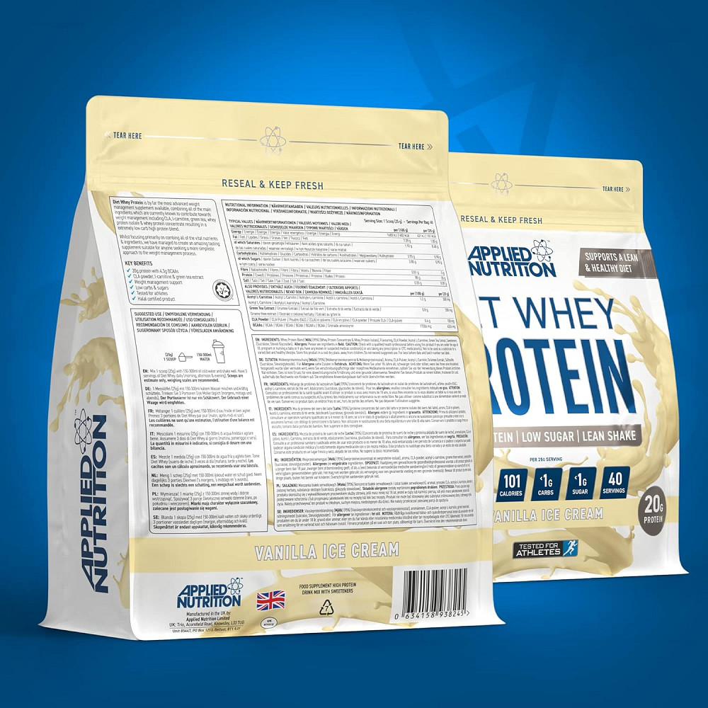 Протеїн Applied Nutrition Diet Whey High Protein Powder (1 kg - 40 Servings) (Vanilla Ice Cream) Луцьк - фото 2