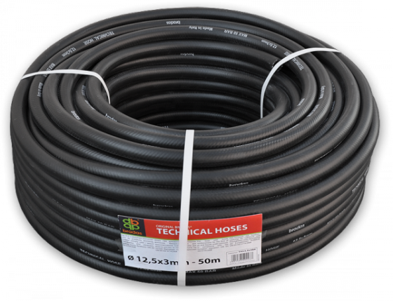 Шланг технический BK / YL 12,5*3мм 17BAR, TH12,5*3BK Киев