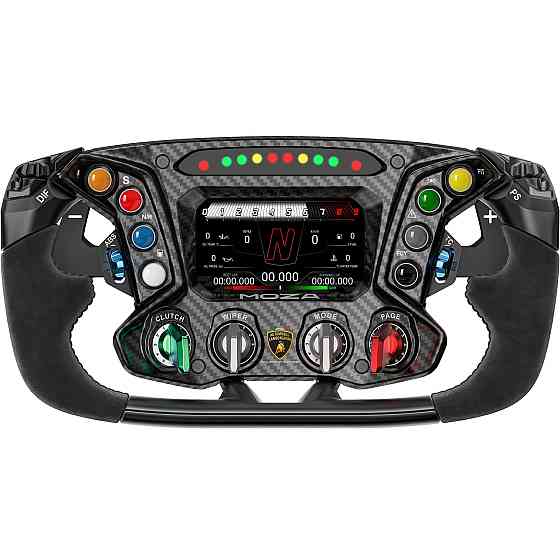 Кермо MOZA Racing Lamborghini Essenza SCV12, 31cм., екран 4.3", 8 кн. RGB, чорне Вінниця