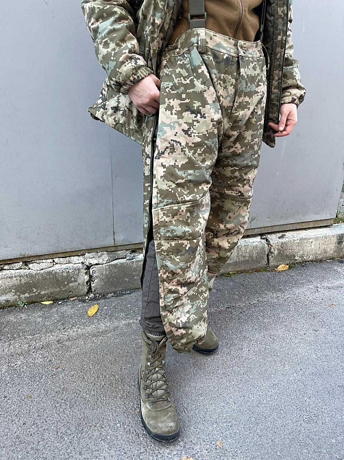 Зимовий тактичний чоловічий костюм (термостійкий та водонепроникний) Піксель L Вінниця - фото 6