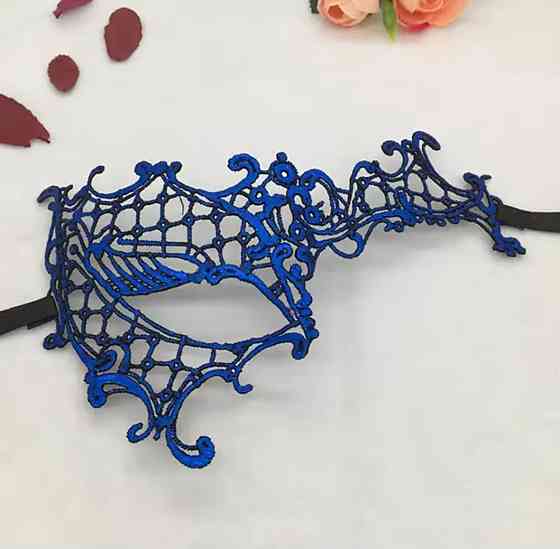 Карнавальна маска для вечірки one size синій Київ