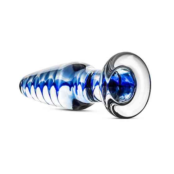 Стеклянная анальная пробка с внутренней спиралью Gildo Glass Buttplug No. 23 Sex Aura Киев