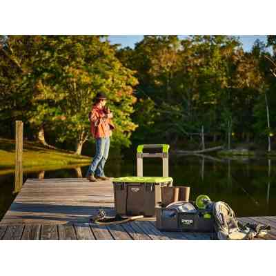 Ящик для инструментов Ryobi модульный Link RSL201, на колесиках, телескопическая рукоятка, 39х57х49.5см, пластик (5132006074) Винница