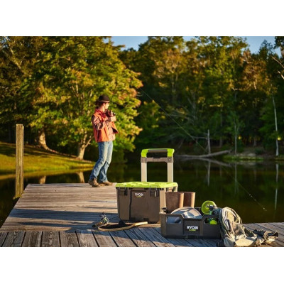 Ящик для інструментів Ryobi модульний Link RSL201, на коліщатках, телескопічне руків'я, 39х57х49.5см, пластик (5132006074) Вінниця - фото 3