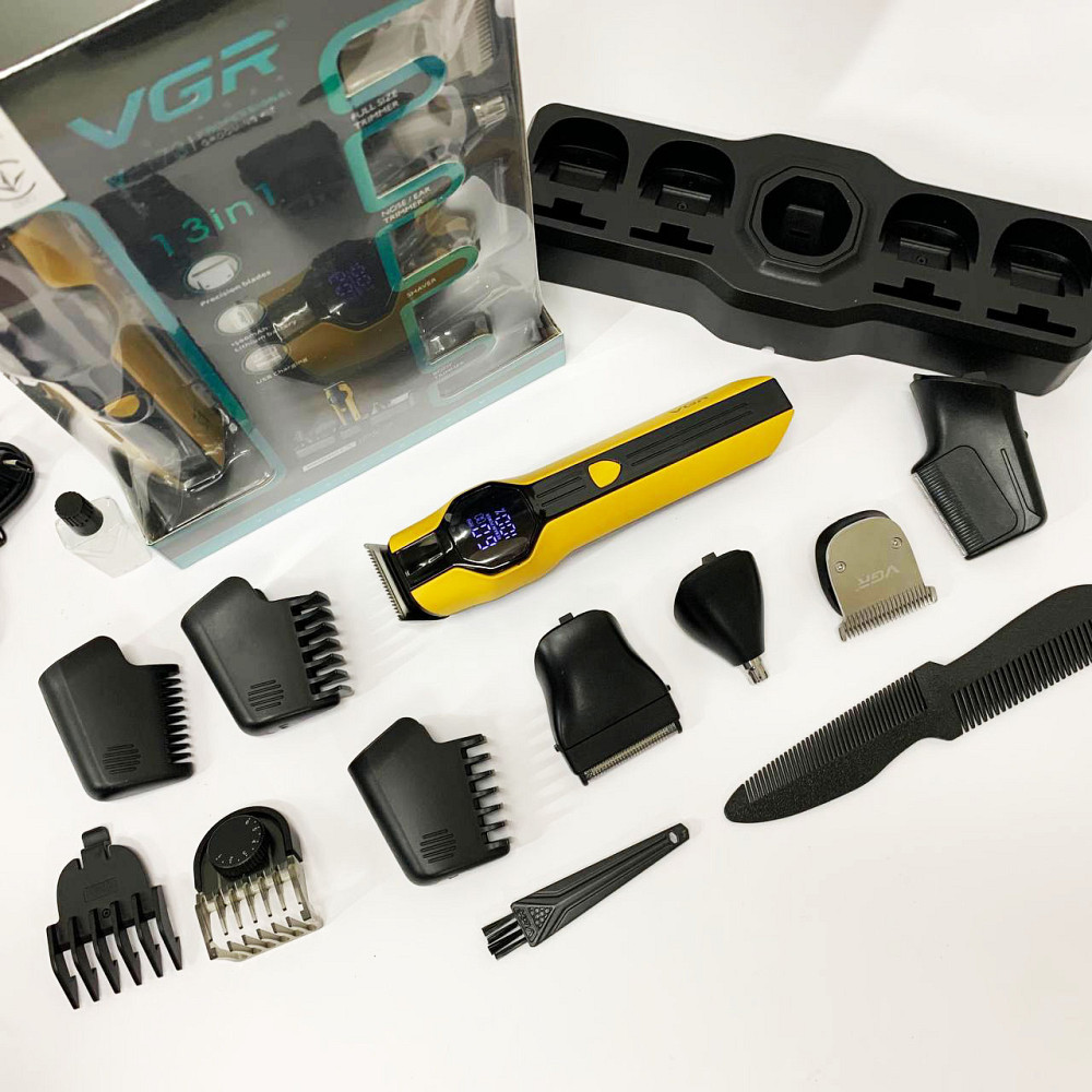 Аккумуляторная универсальная машинка для стрижки, Триммер для самостоятельной стрижки волос KG-32 Львов - изображение 8