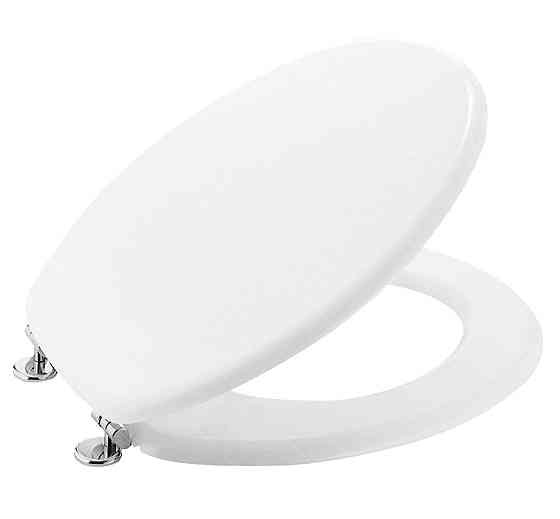 Крышка-сиденье для унитаза Gedy Smeraldo 445x375x55 мм (4007-02) Белый Киев