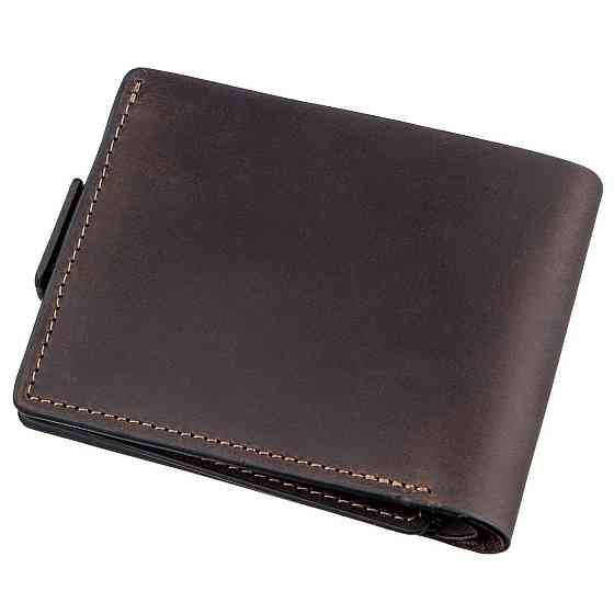 Горизонтальное портмоне унисекс GRANDE PELLE 11218 Коричневое Киев