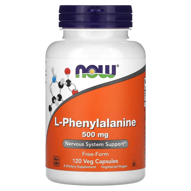 Амінокислота L-фенілаланін NOW L-Phenylalanine, 500 mg, 120 Veg Capsules Луцьк - фото 1