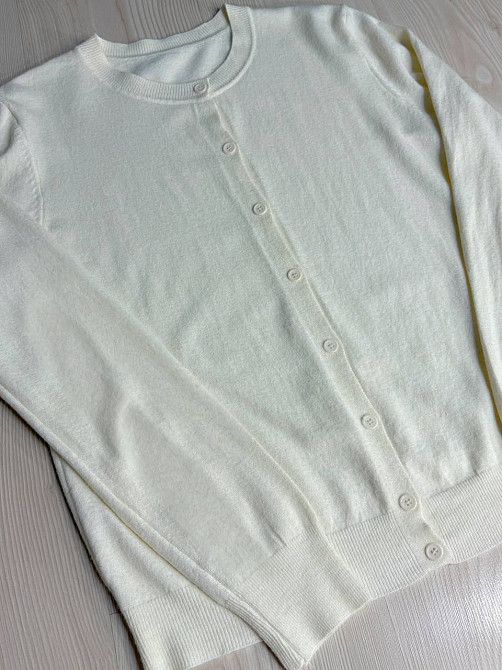 Кардиган женский A-N 82896-82897 однотонный на пуговицах универсальный, белый, one size Киев - изображение 14