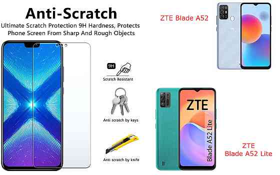 Захисне скло NeoGlass для ZTE Blade A52, Blade A52 Lite – надпрозоре та стійке Київ