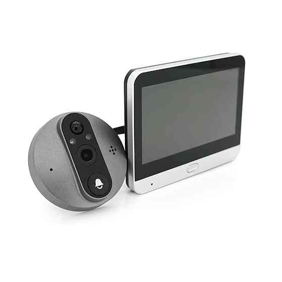 WiFi видеодомофон YOSO EYE1MPM43 с дисплеем, памятью и звонком на батареях (удаленный просмотр APP Tuya smart) Киев