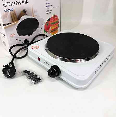 Электроплита на 1 конфорку Suntera SP-1930 белая, Электроплита настольная бытовая AK-92 Киев