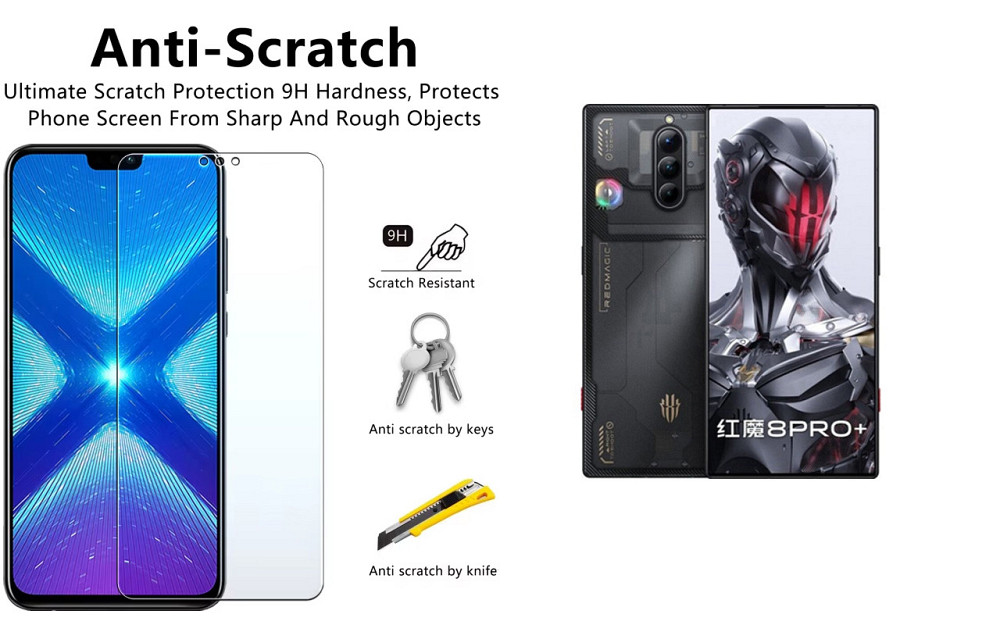 Защитное стекло NeoGlass для nubia Red Magic 8 Pro, Red Magic 8S Pro – ультрапрозрачное и устойчивое Киев - изображение 1