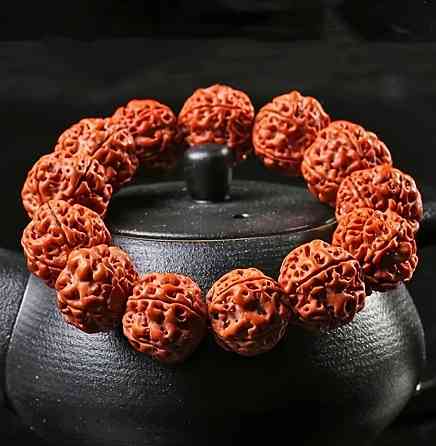 Браслет из семян бодхи, четки на руку натуральные, духовный браслет унисекс Киев