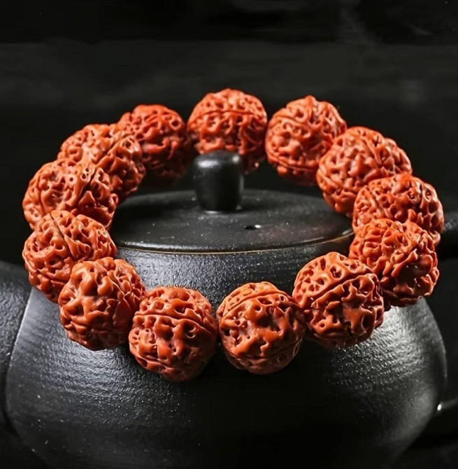 Браслет з насіння бодхі, чотки на руку натуральні, духовний браслет унісекс Київ - фото 1