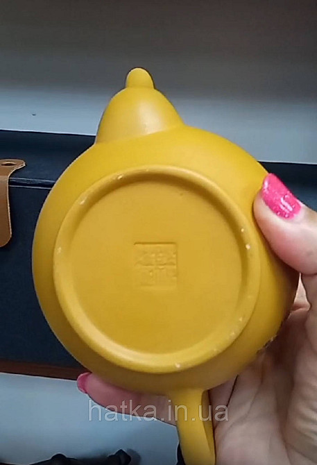 Чайник заварювальний ісинська глина ручна робота 200 мл "Квітуча сакура" жовтий Т2580 Київ - фото 4