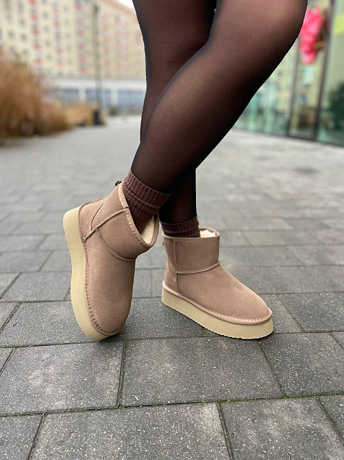 ITTS Угги жіночі ITTS A805-15 капучіно (зима, замша натуральна) (5736) 39 Коломия - фото 8