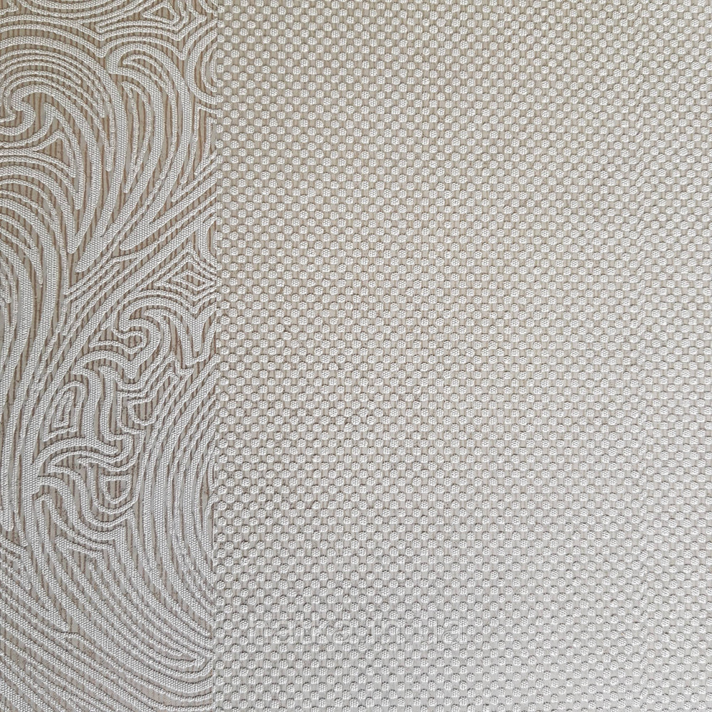 Шпалери метрові вінілові на флізелін Villa Marburg Lombardi однотонні під тканину в точку салатові Київ - фото 3