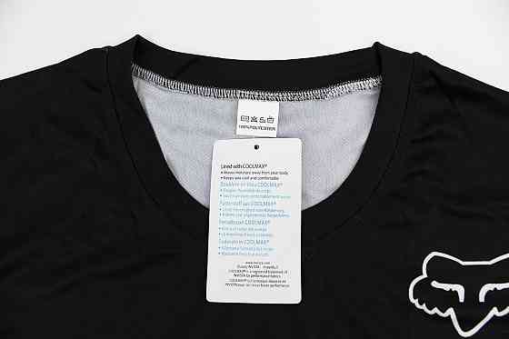 Футболка (Джерсі) чоловіча M-(Polyester 100%), короткі рукави, вільний крій, чорно-сіра, НЕ оригінал Киев