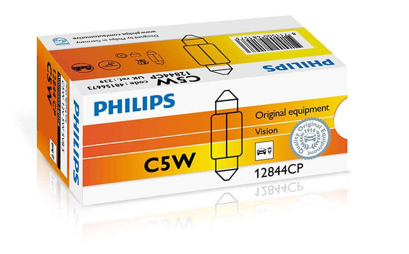 Покажнена лампа розжарювання PHILIPS 12844CP C5WX35mm 12 V 5 W SV8,5 Харків - фото 2