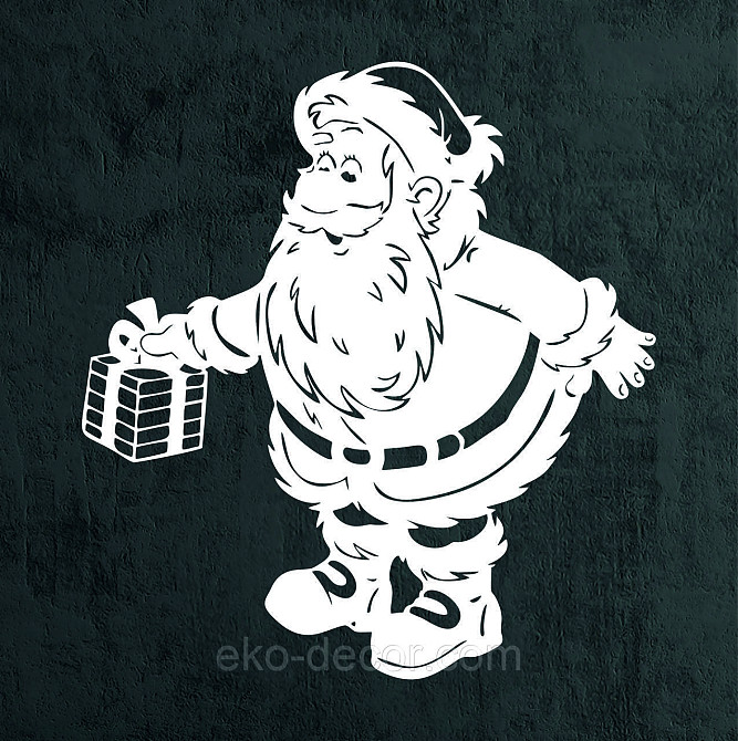 Декоративное настенное Панно «Дед Мороз», Декор на стену 90*83 см Киев - изображение 9